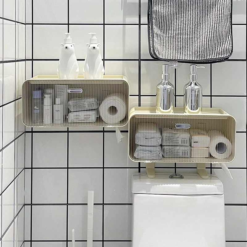 马桶上方置物架壁柜厕所卫生间收纳柜置物柜放姨妈巾卫生巾收纳盒