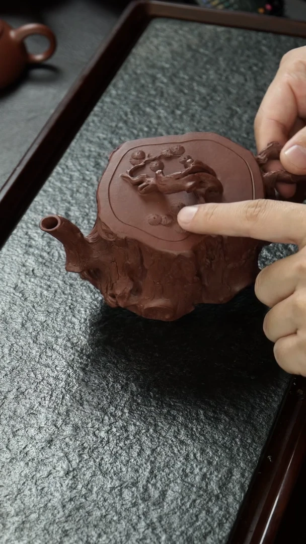 【闪购商品】紫砂茶壶树桩   紫泥  现货