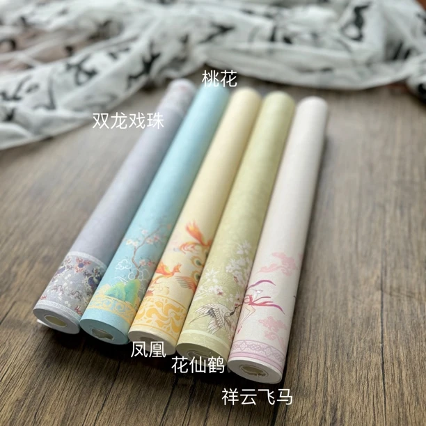 【微喷蜡染古风长卷】小楷行草书半生半熟宣纸