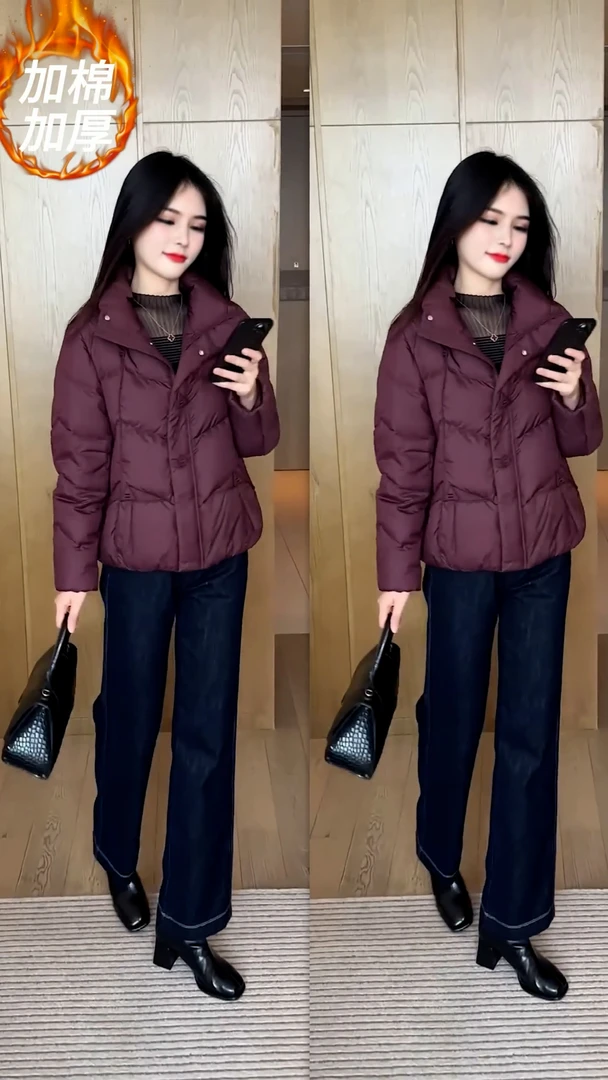 棉服冬季2024新款时尚洋气中年女士秋冬外套今年爆款小个子棉—783