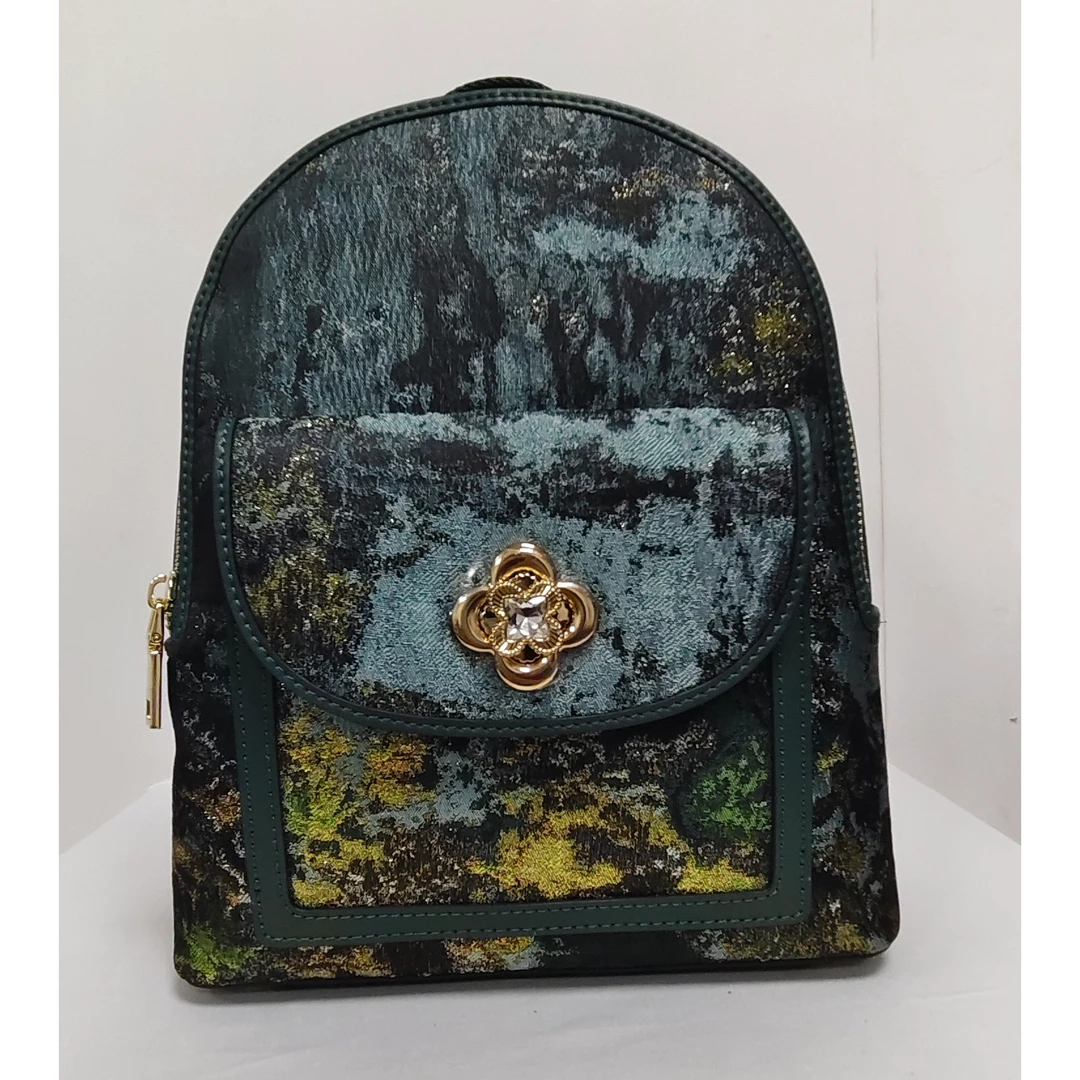 宋锦工艺百搭双肩休背包闲