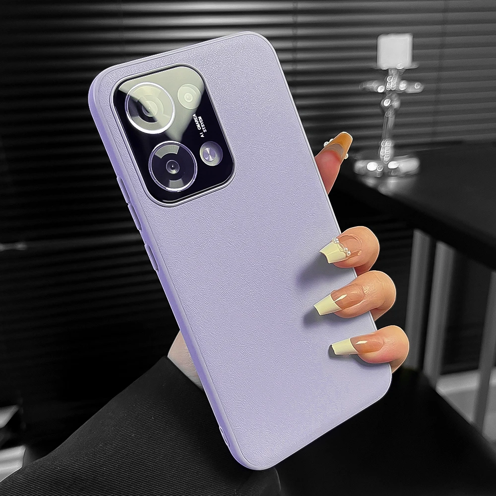 潮多米适用opporeno13手机壳reno13pro原机超薄素皮男女全包防摔