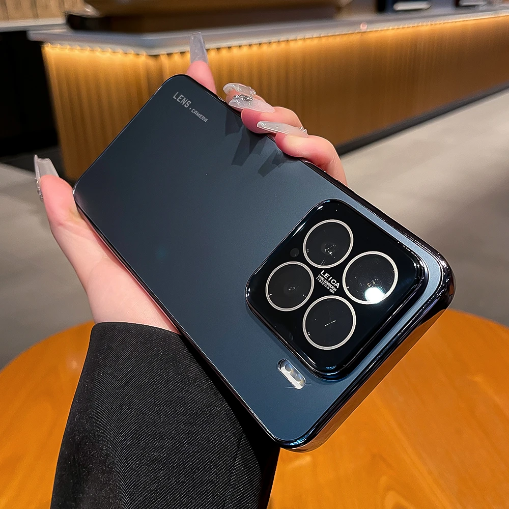 潮多米适用小米15手机壳新款15pro镜头全包原机磨砂电镀男女防摔