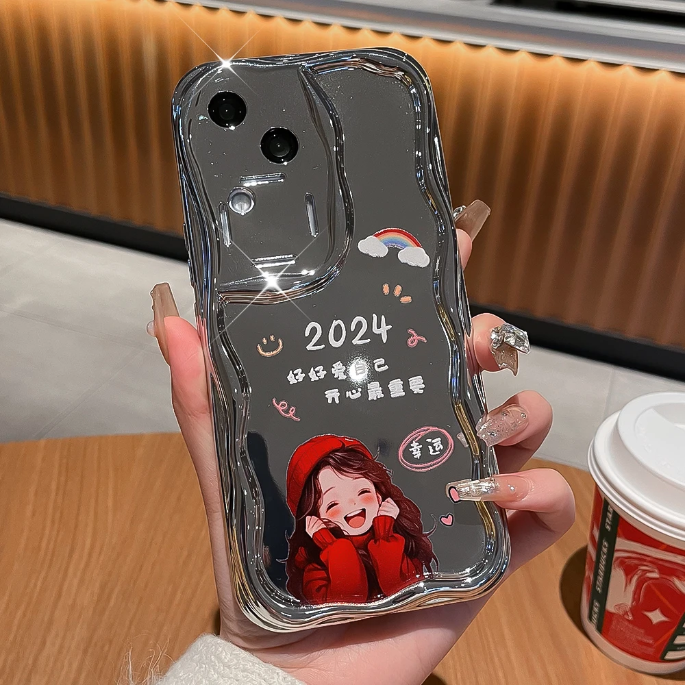 潮多米适用vivos18手机壳新款女s18pro网红创意全包防摔电镀新年