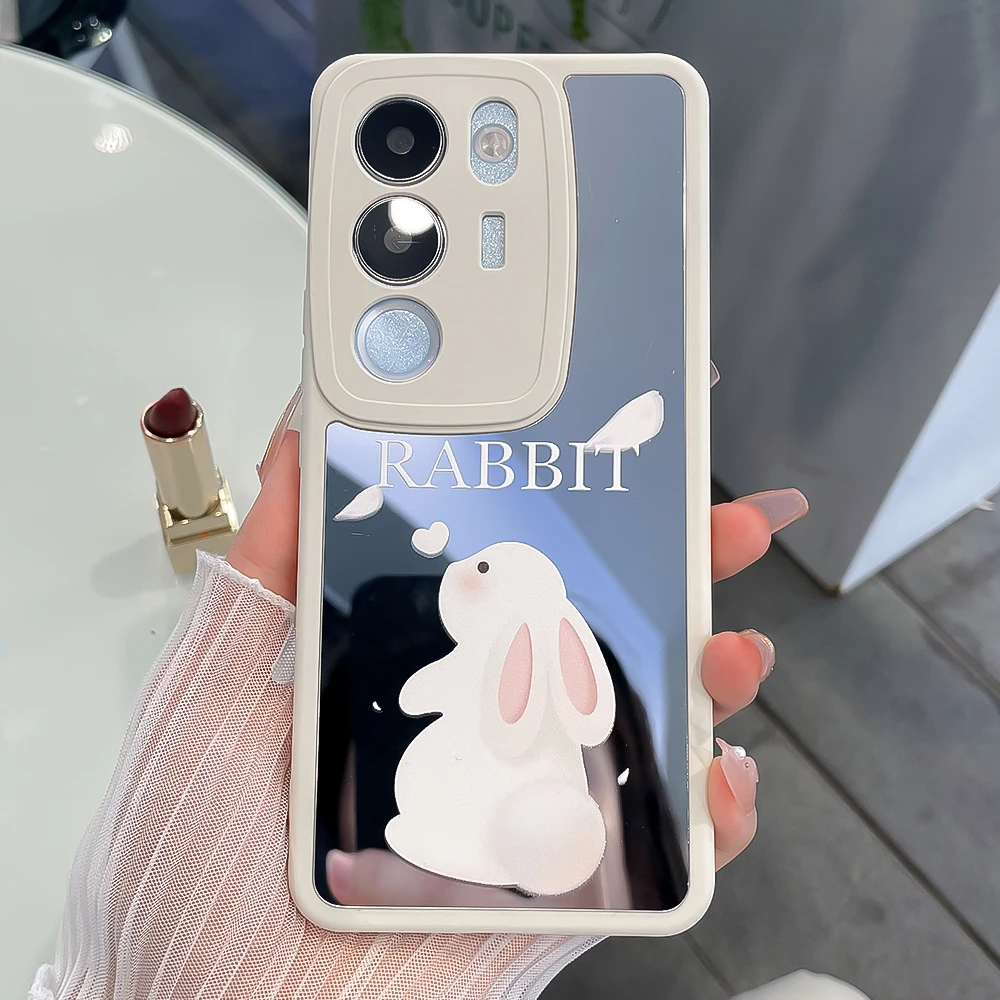 潮多米适用vivos17手机壳s17pro女款网红ins可爱镜面全包保护套