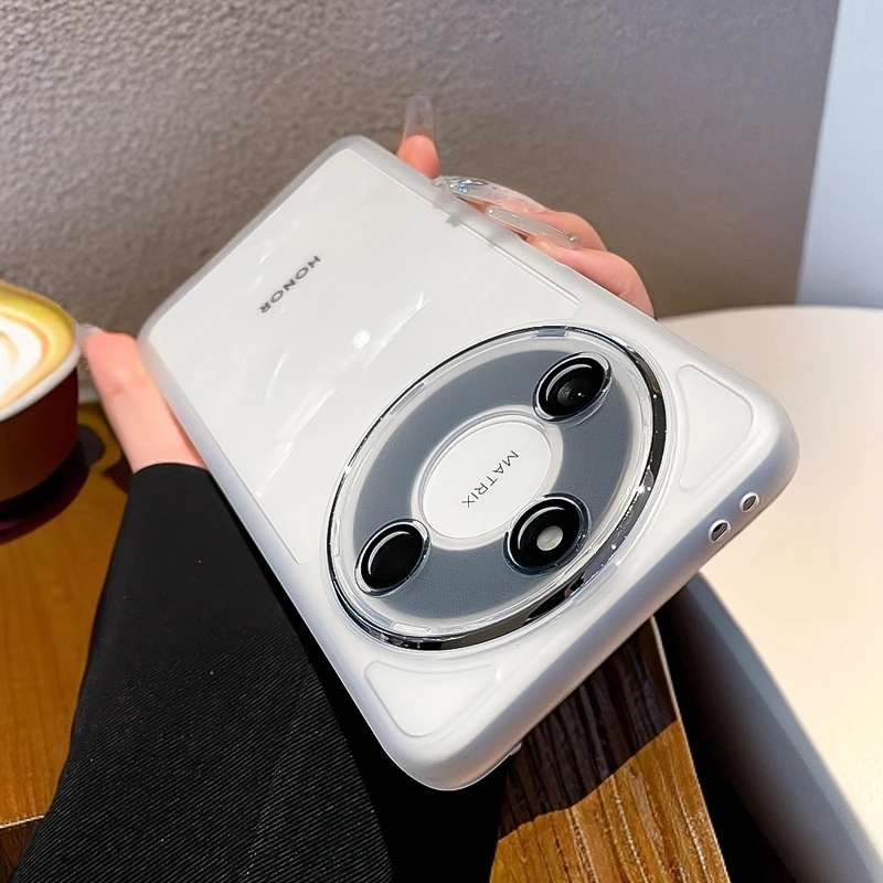 潮多米适用荣耀x60手机壳荣耀x70透明荣耀x60pro男女镜头全包支架