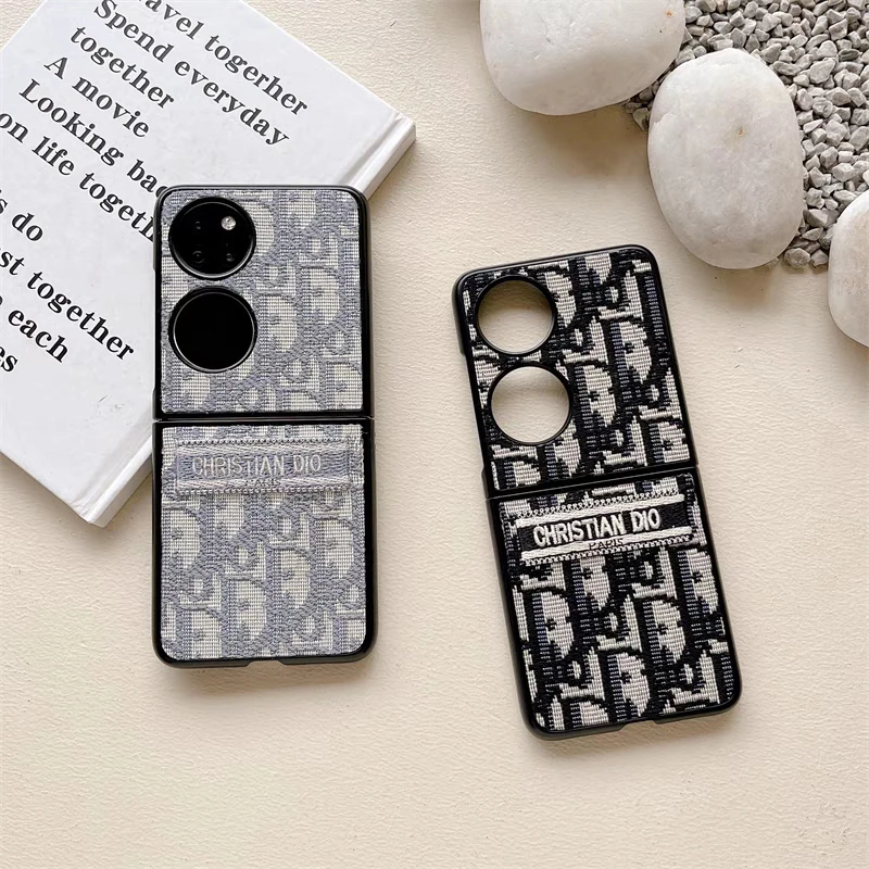 老花布艺刺绣华为p50pocket手机壳折叠屏pocket2宝盒奢华pockets