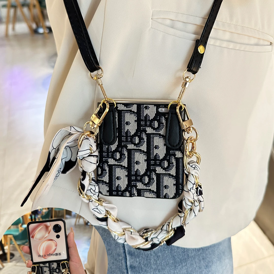 新款适用荣耀MagicVFlip手机壳折叠屏斜挎保护壳magic vflip