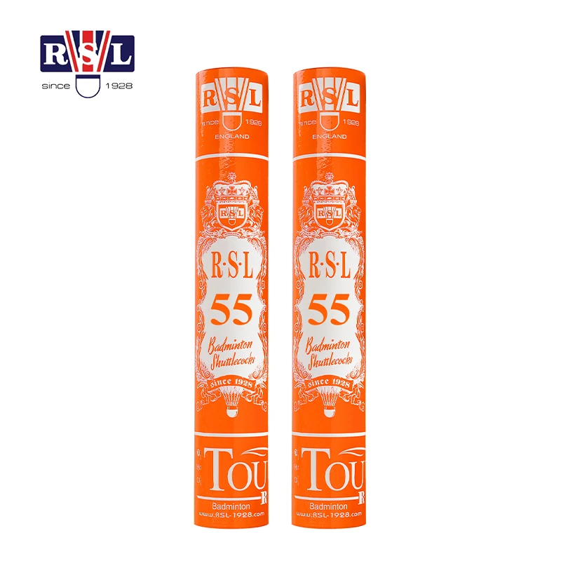 RSL/亚狮龙55号羽毛球12只装飞行稳定落点精准训练比赛用球77速