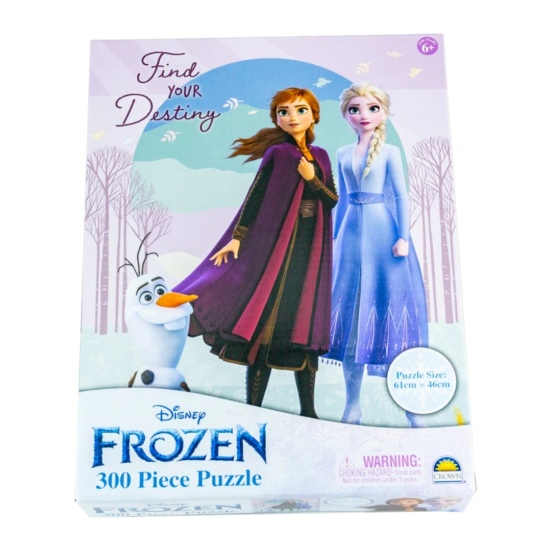 儿童动漫解压拼图儿童益智玩具纸质拼图冰雪奇缘礼盒卡通