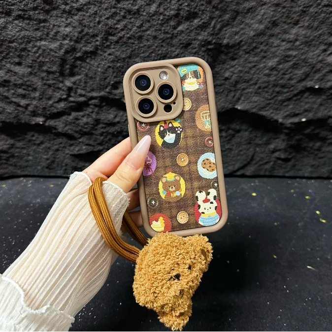 纽扣熊适用于创意潮酷小众苹果16华为小米15硅胶手机防摔壳Paoive