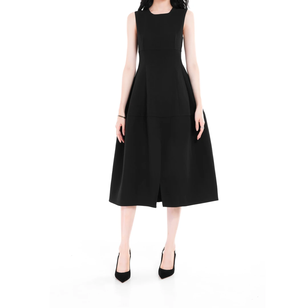 JOOC玖诗赫本风日常时尚气质修身百搭名媛性感轻奢温柔连衣裙