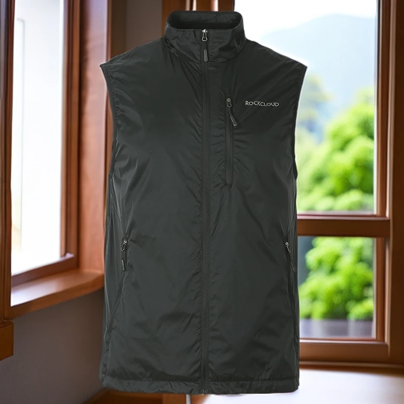 RockCloud/岩云男士春秋加绒保暖吸湿速干立领神衣马甲