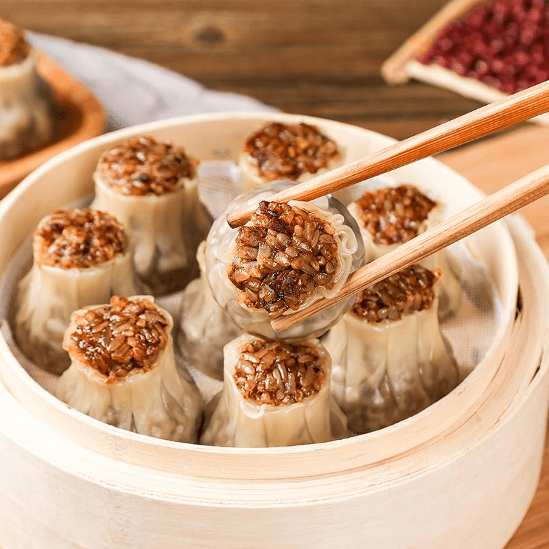 囧仙子 麦懒人香菇纸皮烧麦早餐糯米烧卖加热即食冷冻批发半成品商用笋0g