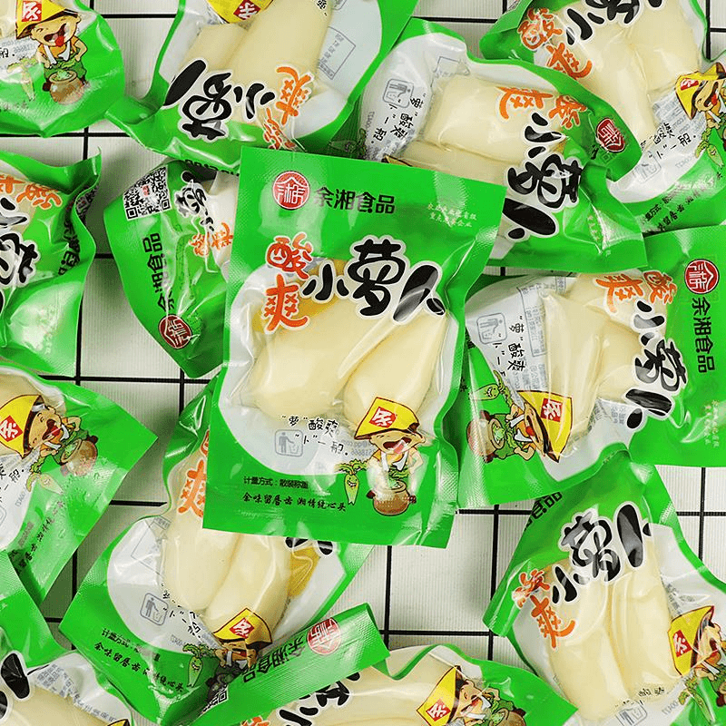 囧仙子 娃香辣小鱼仔余湘酸辣脆罗卜头休闲食品小吃泡菜下饭追剧零食笋0g