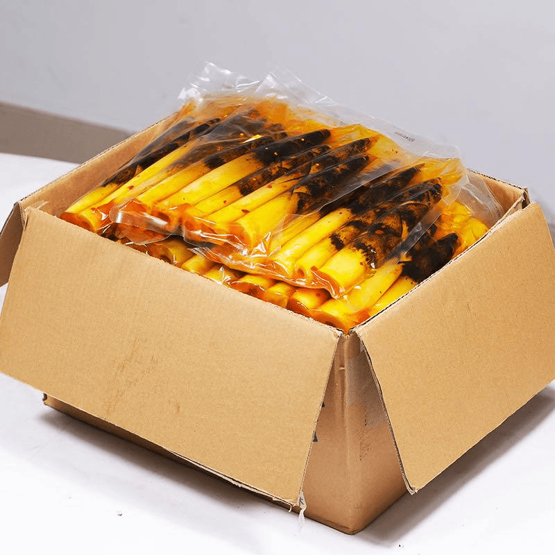 囧仙子 新货手剥笋开袋即食网红手拨笋竹笋泡椒竹笋尖酸笋休闲笋零食笋1g