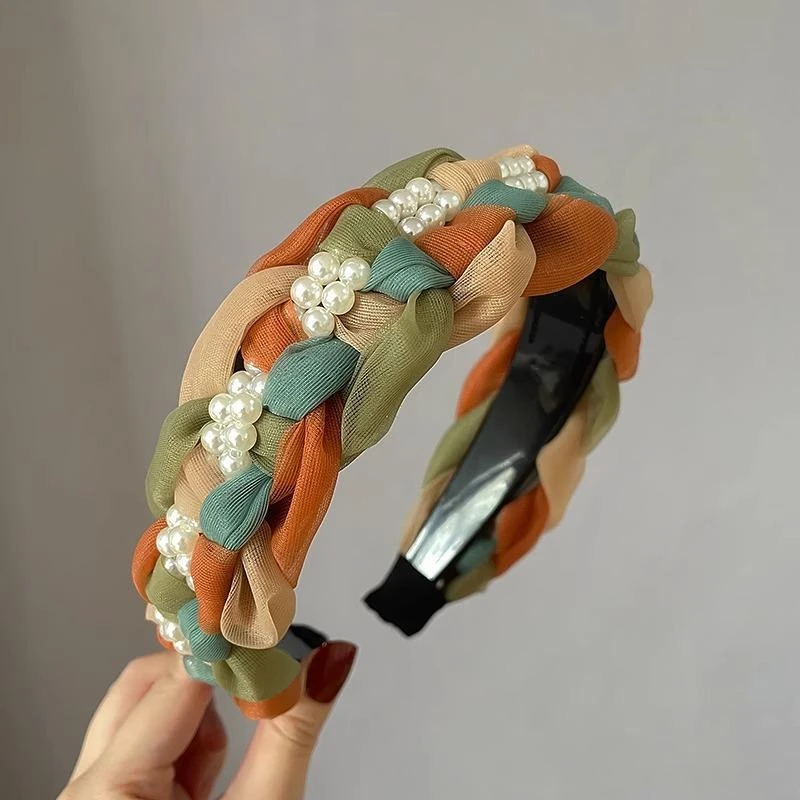 非金属发饰 高级感手工发箍女夏季森系超仙头箍发卡2023年新款