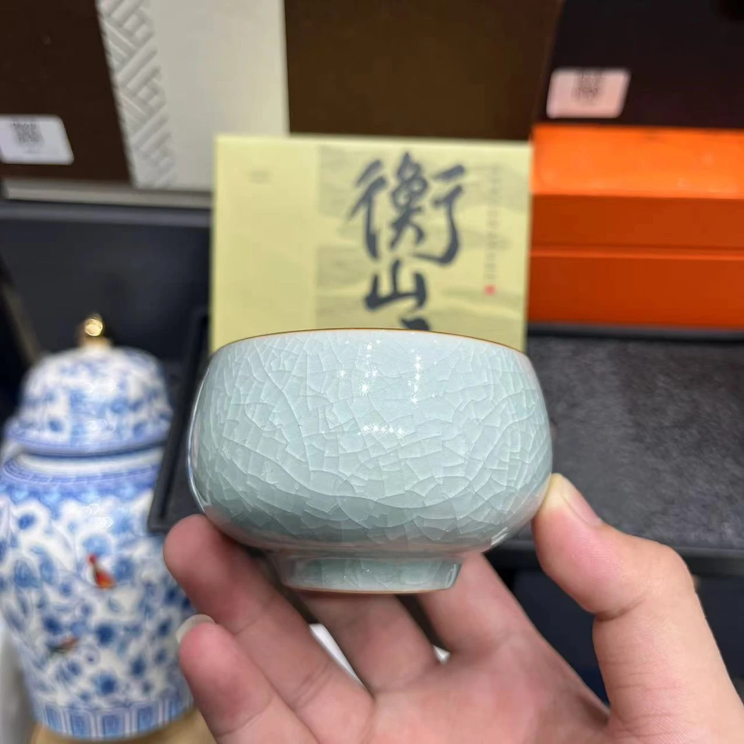 衡山社汝瓷冰花主人杯2482