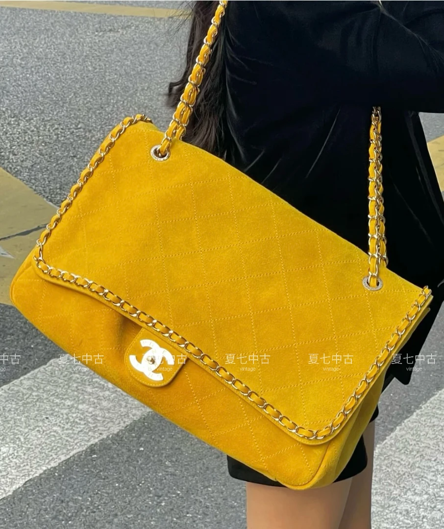 95新 Chanel/香奈儿 夏七中古/菲董/机场/GD同款/斜挎单肩包