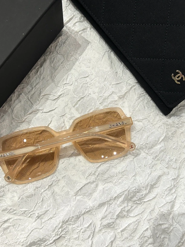 99新 Chanel/香奈儿 夏七中古/Chanel香奈儿/果冻黄色/侧标/墨镜