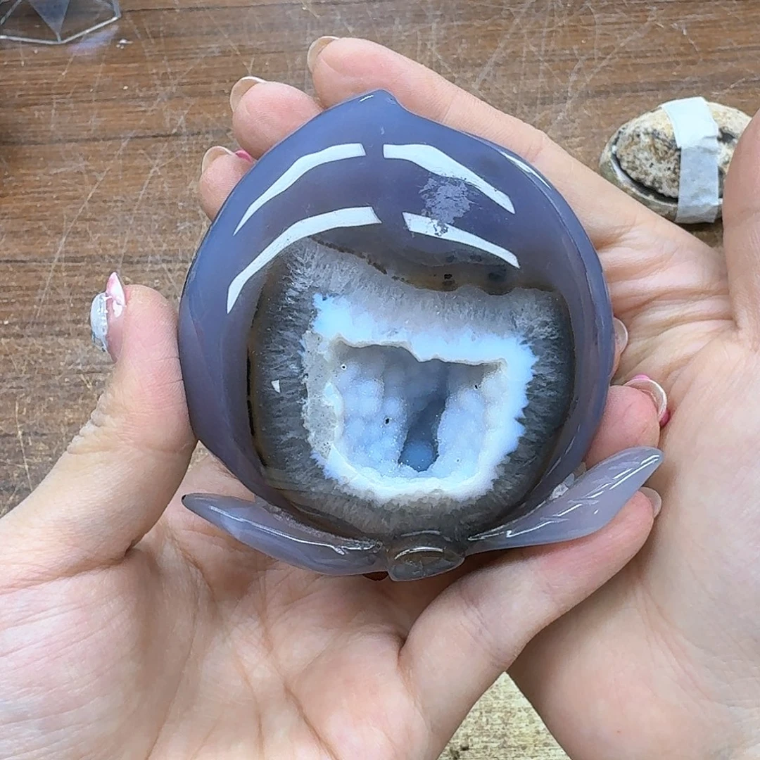 玛瑙/玉髓珠宝奇石未镶嵌摆件