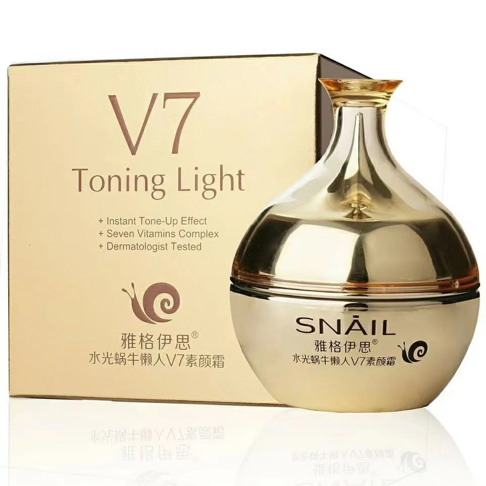 水光蜗牛懒人V7素颜霜60g雅格伊思