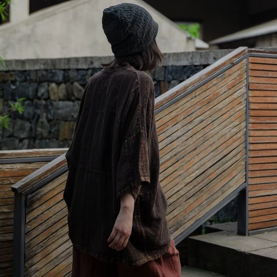 麻依者夏款上衣均码款号777夏季时尚休闲复古百搭宽松