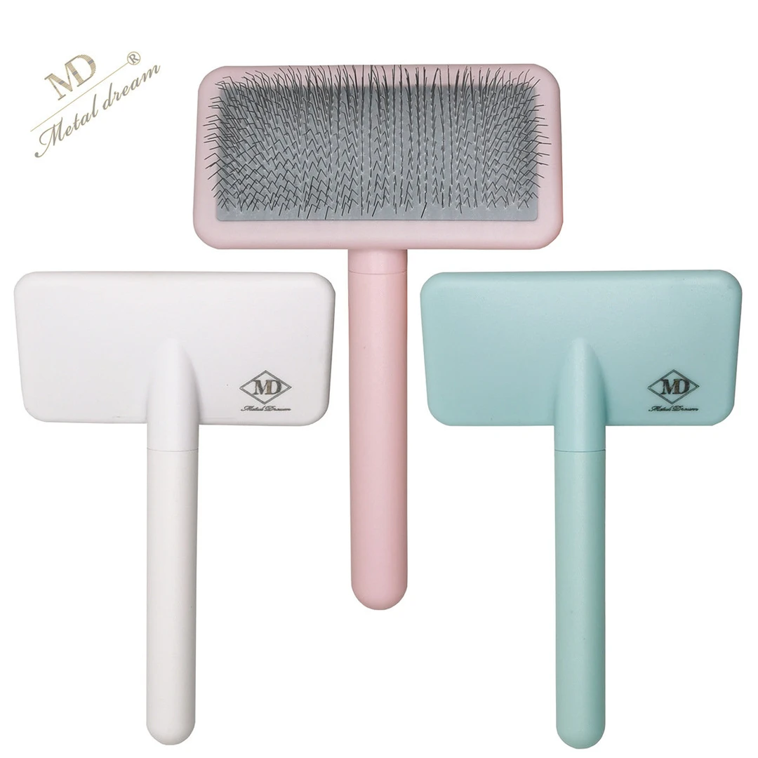 MD宠物针梳小仙女彩虹小白针梳狗猫理毛梳美容店拉毛开结刷子泰迪