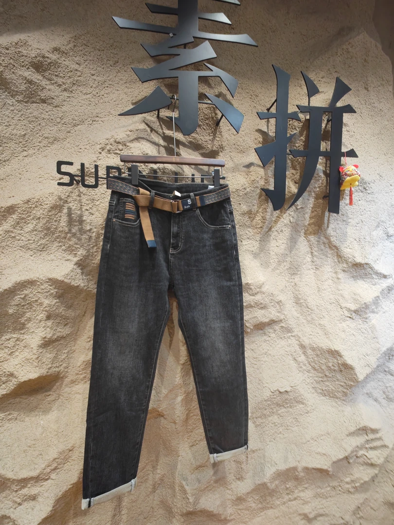 supin/life 素拼素拼男装秋冬牛仔裤