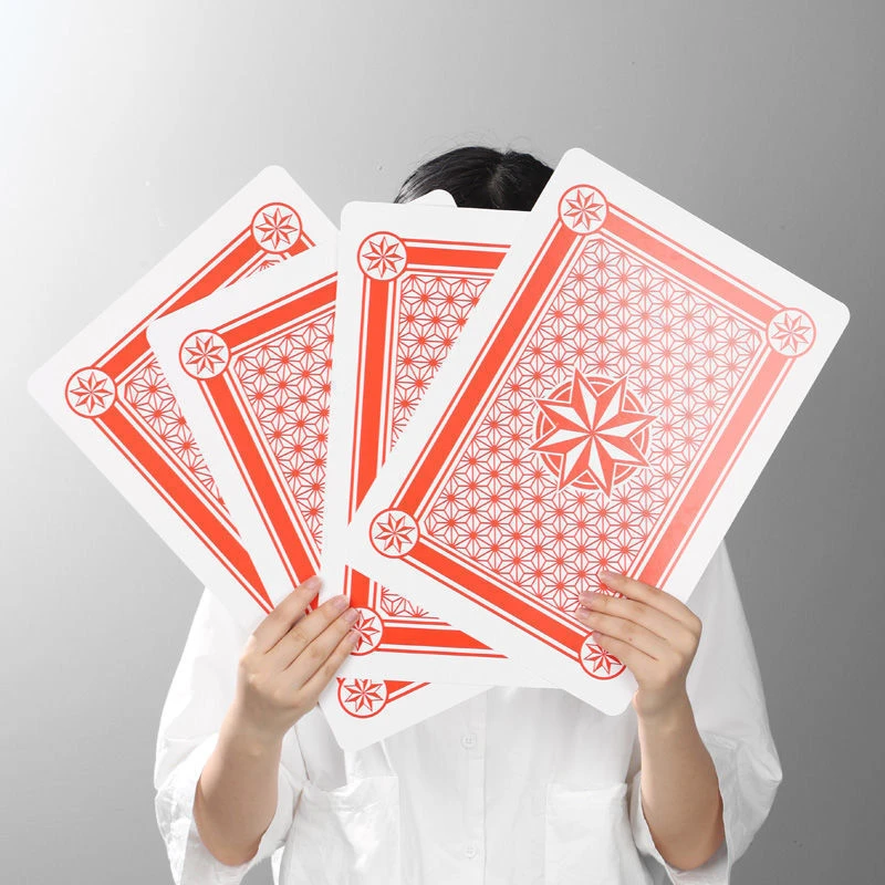 扑克牌耍大牌超大号扑克意道具a4把玩扑克大纸牌迷你扑克创意趣味