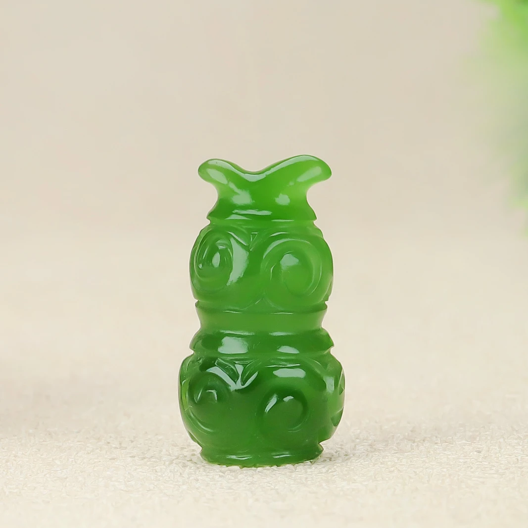 和田玉碧玉小葫芦吊坠挂饰