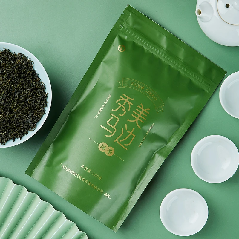 新茶上市（2024年）秀美马边绿茶办公用茶春茶明前茶100g/袋