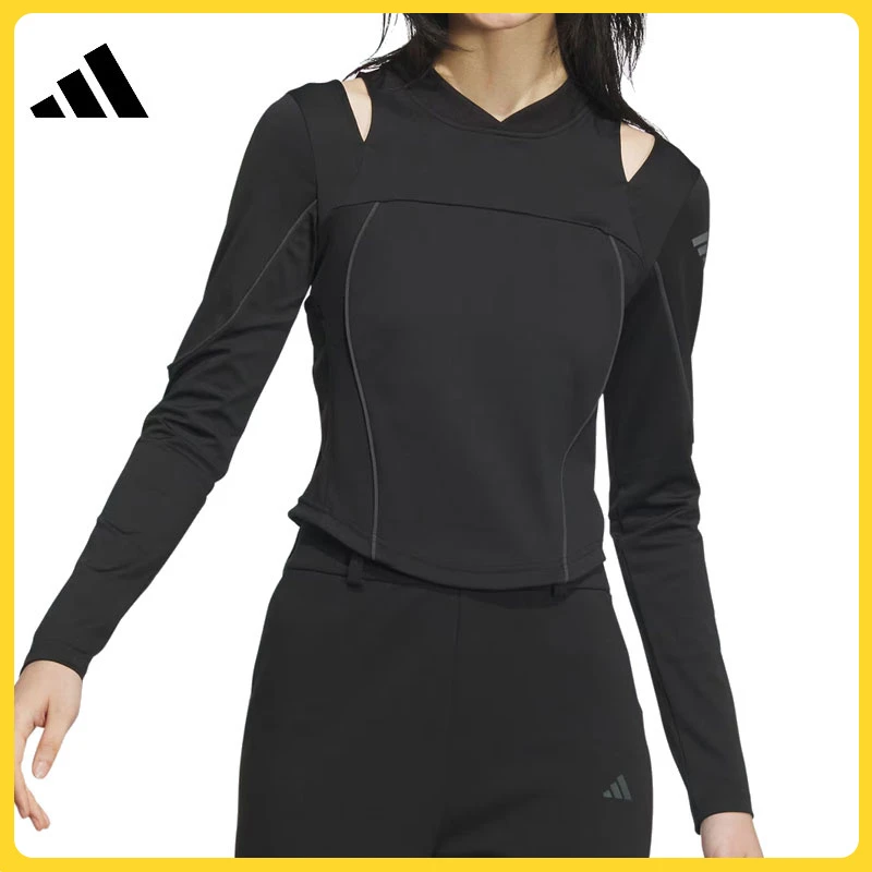 adidas阿迪达斯女子FUSTL LS TEE圆领长T恤JJ1084