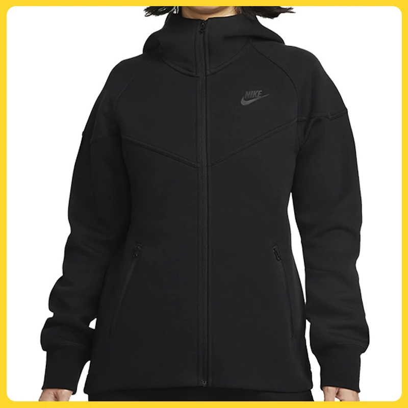 nike耐克女子W NSW TCH FLC WR FZ HDY针织外套FB8339-010