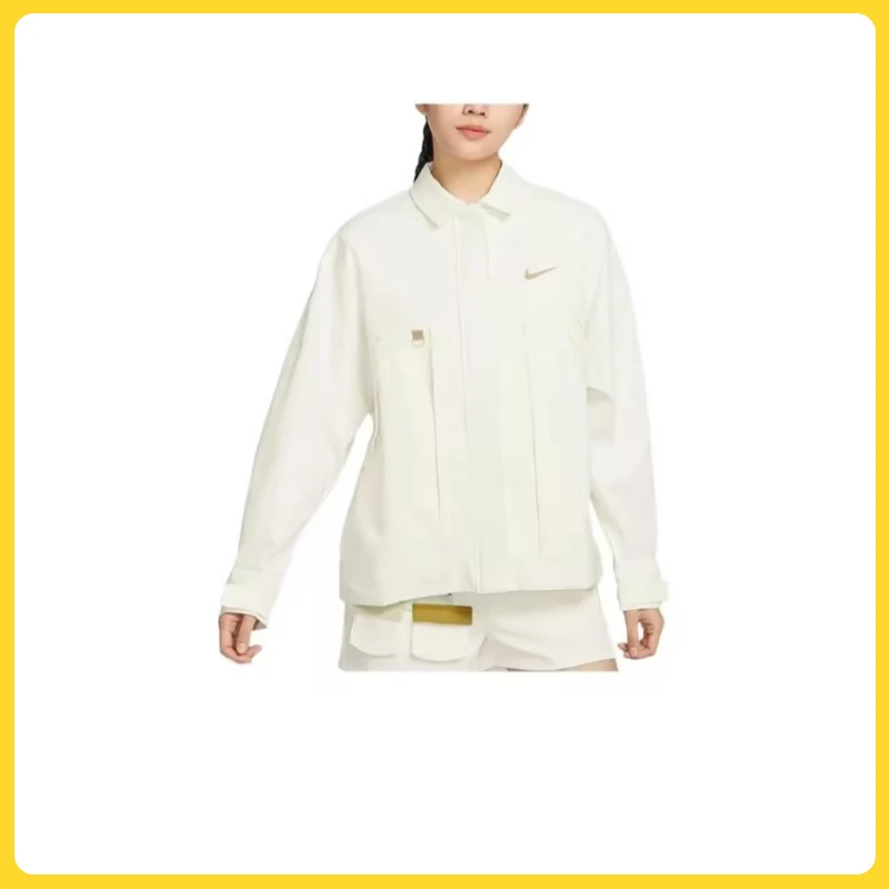nike耐克女子高能感AS W NSW WVN  GCEL休闲梭织外套HF6179-133