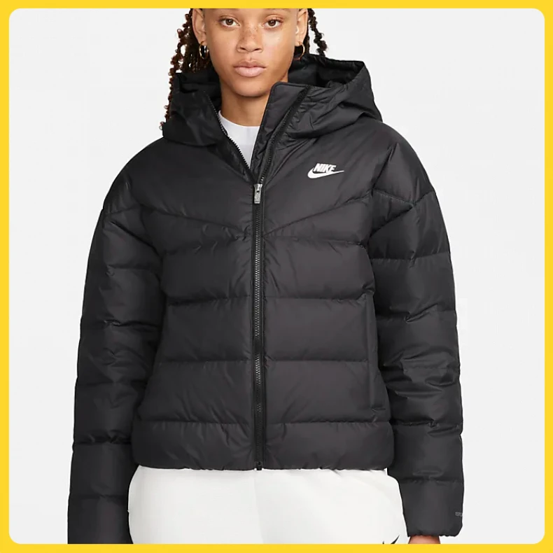 nike耐克女子保暖AS W NSW SF DWN WR HD JKT好羽绒服DQ5904-010