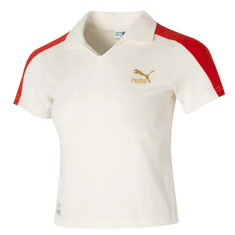 puma彪马女子情人节流光风短袖翻领T恤62923565