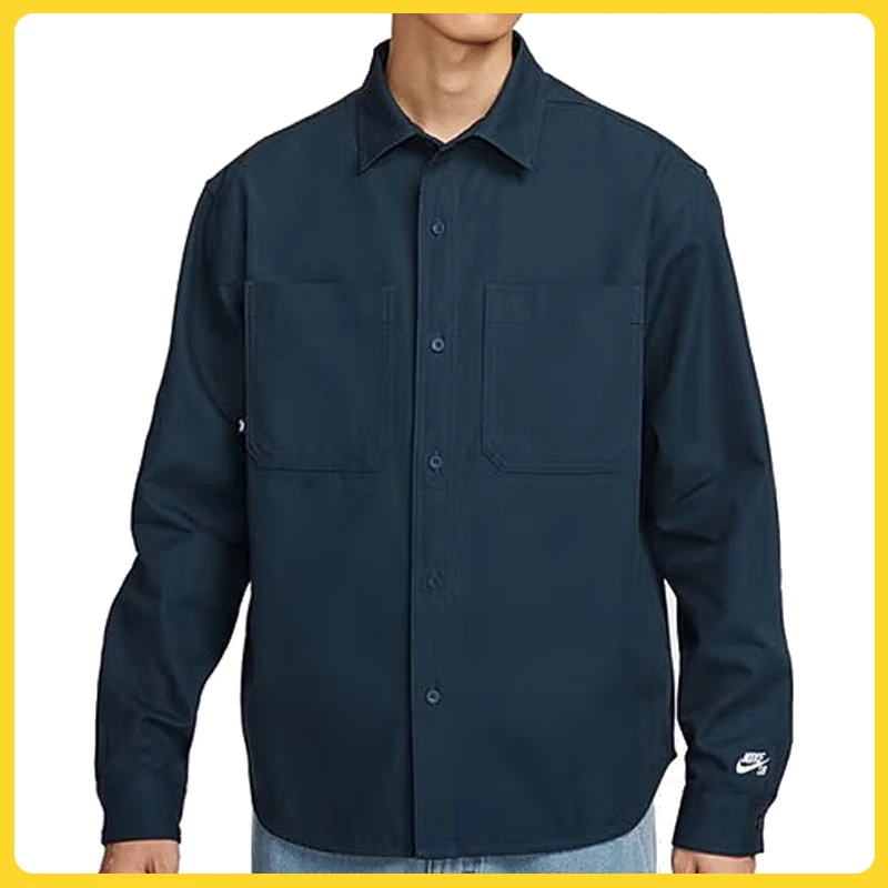 NIKE耐克中性AS U NK SB NEW ESSTL WOVEN LS长袖衬衣FV7346-478