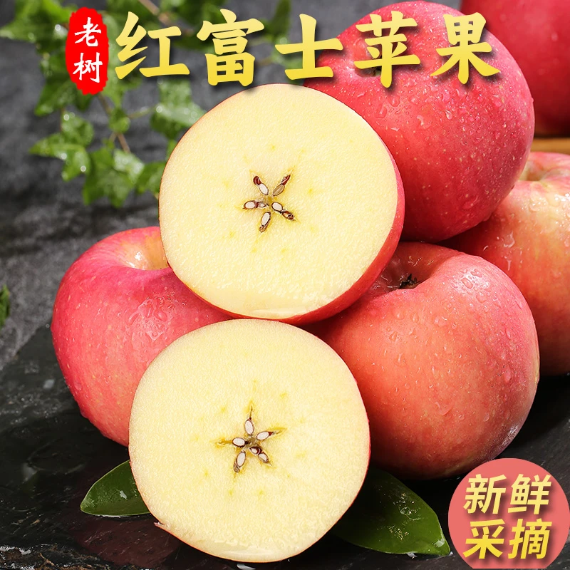 【淘天然】山西老树红富士苹果3/5/9斤 苹果新鲜水果脆甜多汁