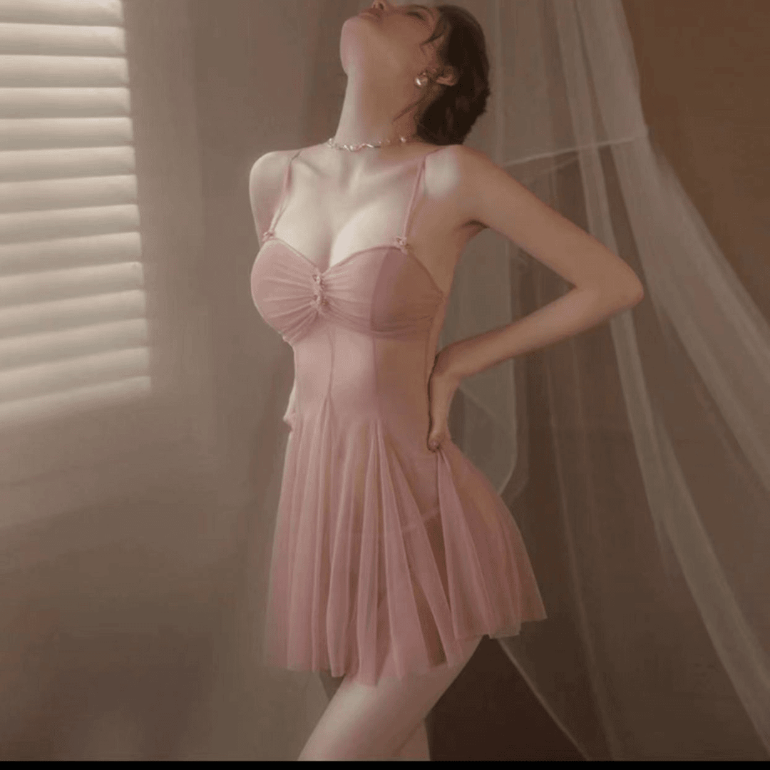 【月光】性感睡衣女春夏气质火辣高级感蕾丝吊带睡裙2024纯欲风