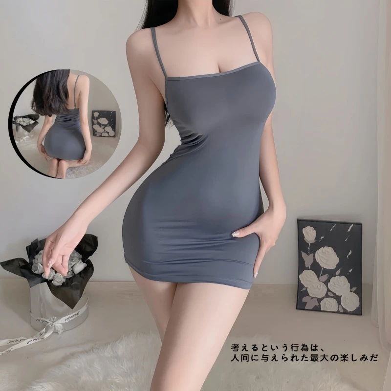 黑色灰色包臀裙很乖的裙紧身网红美背短裙惊艳战袍衣服