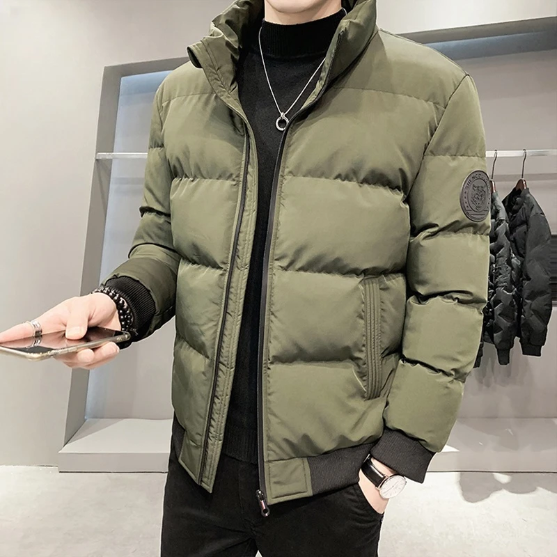 青年男士棉服冬季加厚保暖立领棉袄潮牌短款大码棉衣外套男装