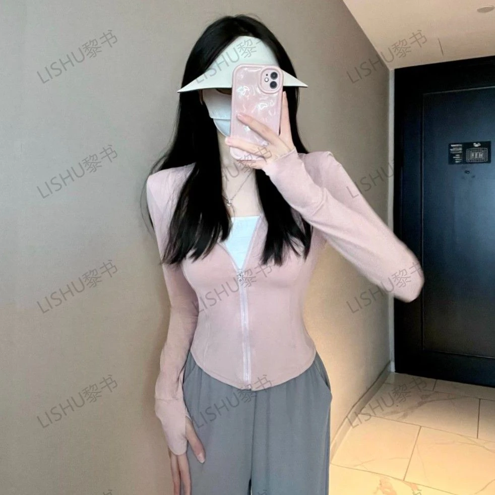 【兔兔专属】原纱防晒衣upf50+透气纯欲修身凉感外套户外防