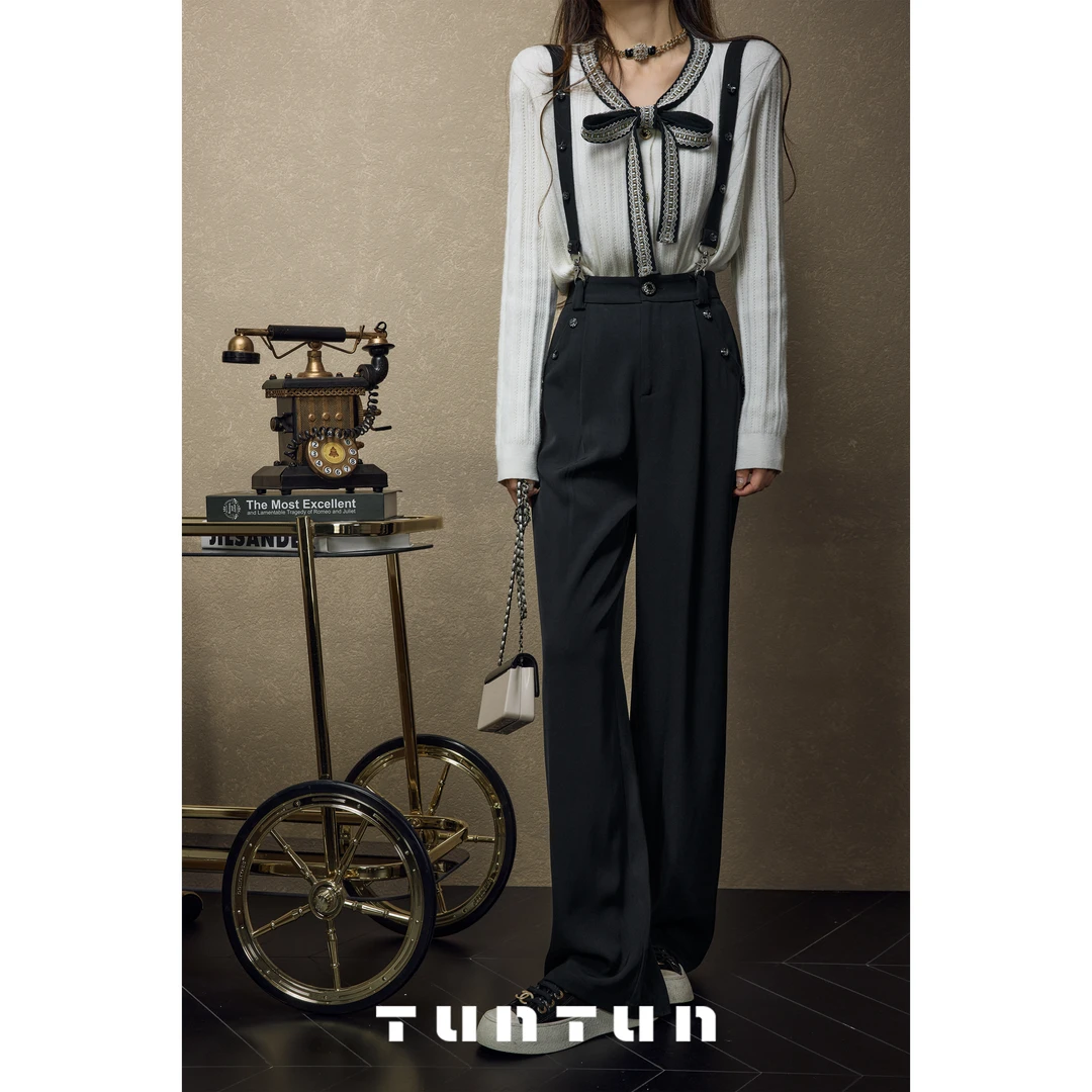 吞吞TUNT【多面人生】百变两穿 可拆卸调节背带后腰松紧长裤