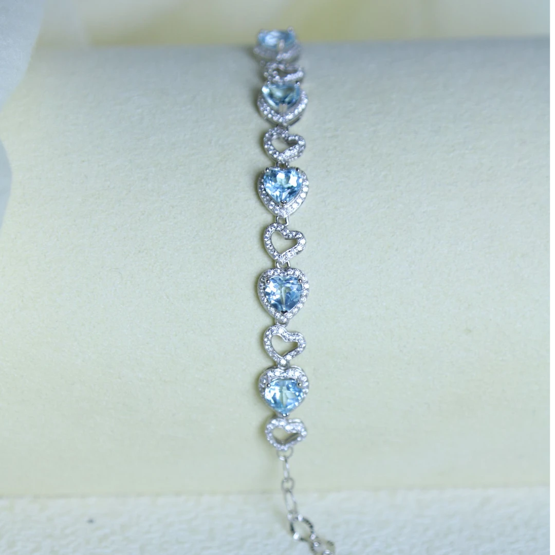 [如一珠宝]双十一性价比超高的托帕石手链气质时尚