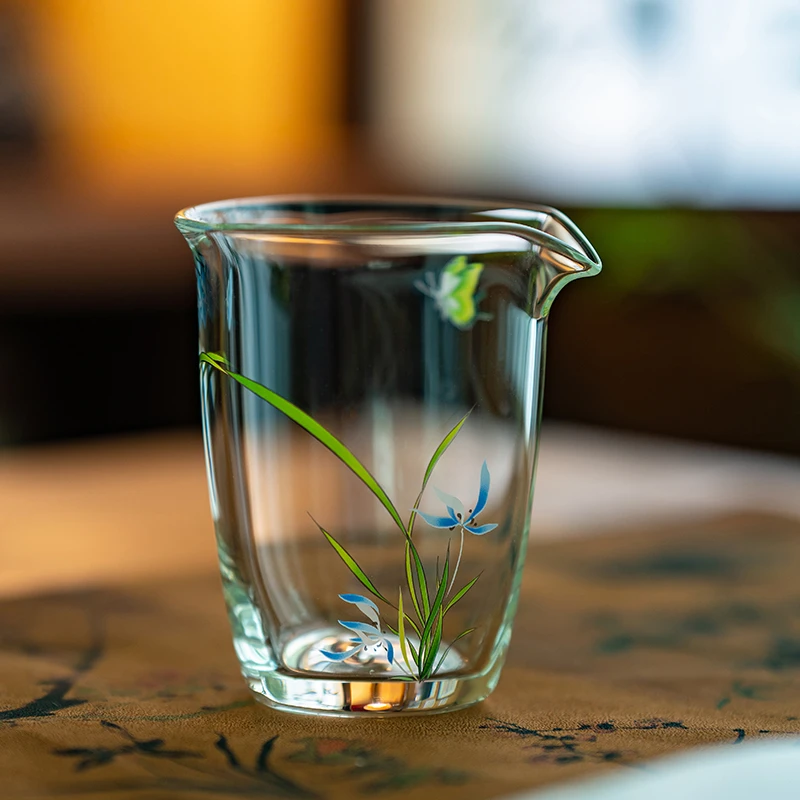 加厚耐热玻璃公道杯泡茶过滤分茶器家用高档透明茶海茶具茶艺配件