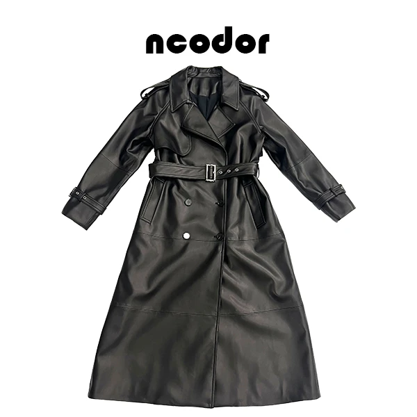 【工厂直销】进口绵羊皮显瘦气质时尚黑色真皮皮衣