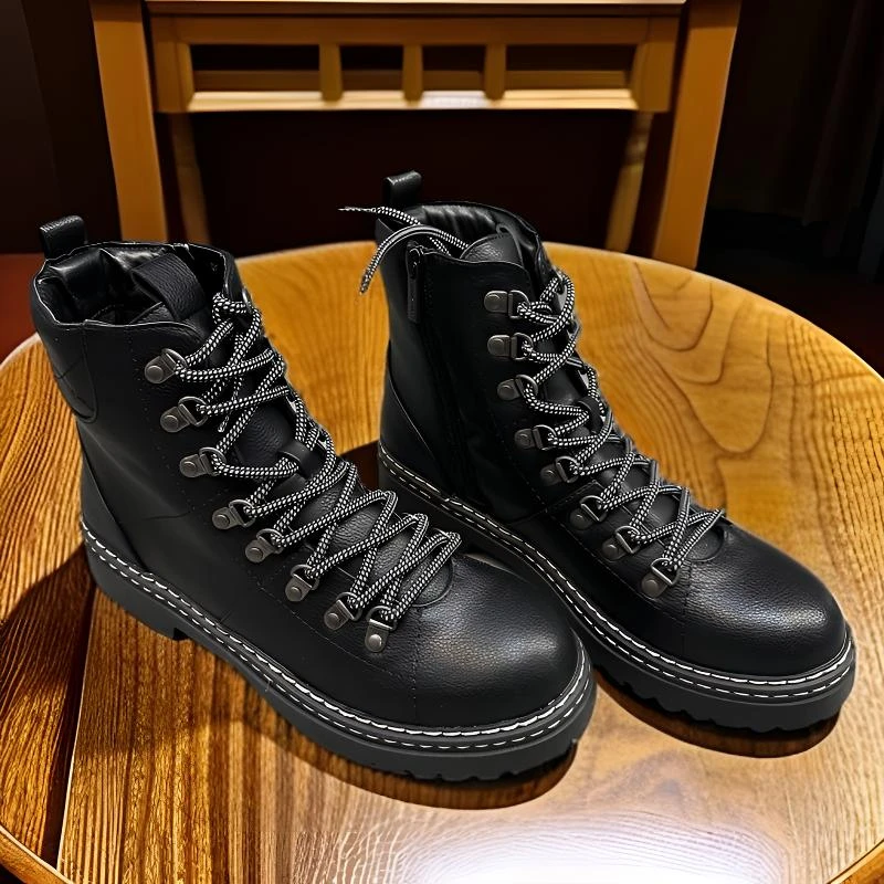 福利款男款马丁靴经典百搭个性秋冬款二棉户外时尚黑色