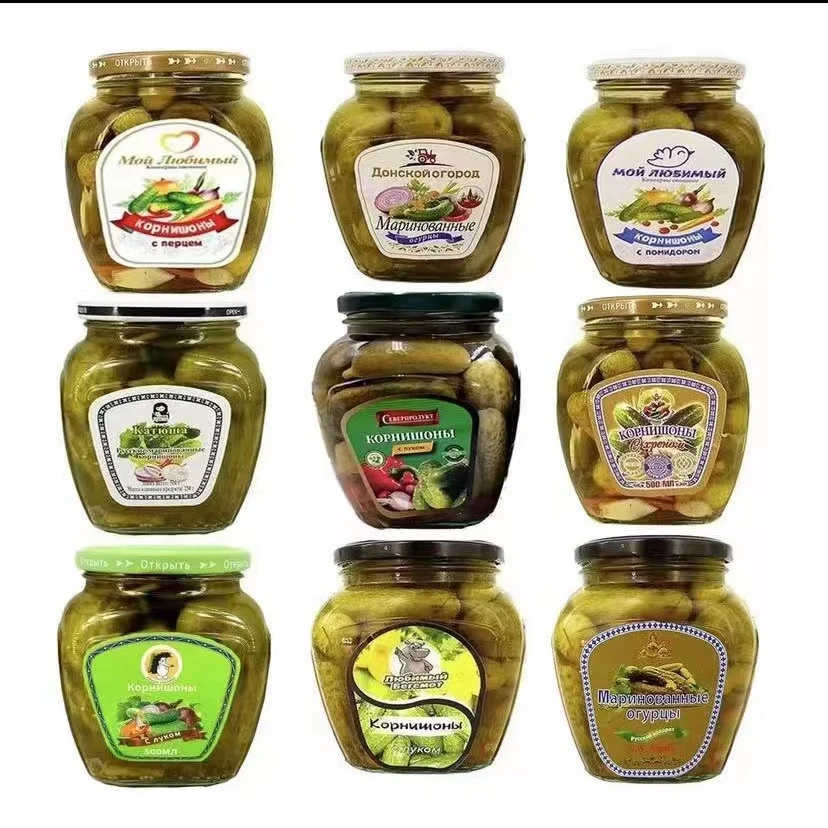 俄罗斯风味酸黄瓜越南进口即食咸菜下酒菜500g瓶食用新鲜爽脆乳瓜