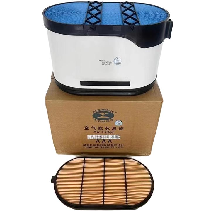 解放J6V原厂装车1769蜂窝滤十万公里纳米长效滤纸